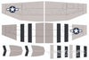 Nexa 1500mm P-47D Thunderbolt "Tarheel Hal" Covering Set (Wing) NXA1002-208