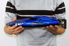 Load image into Gallery viewer, Bancroft Swordfish Mini Blue 430mm (17&quot;) Racing Boat - RTR
