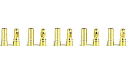 BenchCraft 3.5mm Gold Bullet ESC and Motor Connectors (5 Pairs) BCT5062-025