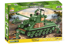 Load image into Gallery viewer, COBI M4A3E8 Sherman &quot;Easy Eight&quot; Tank Building Block Set COBI-2533
