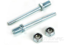 Load image into Gallery viewer, Dubro 3/16&quot; x 2&quot; Spring Steel Axle Shaft with Nylon Insert Lock Nuts DUB249
