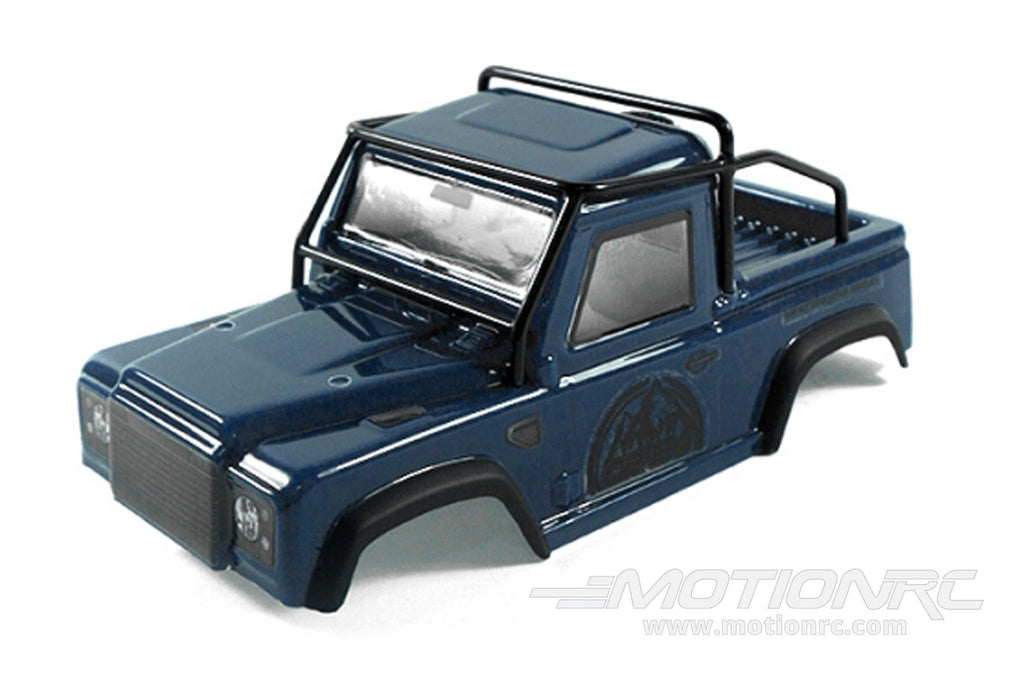 Hobby Plus 1/24 Scale Defender Blue Truck Cab Body with Roll Cage Set HBP240135
