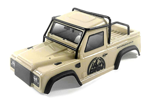 Hobby Plus 1/24 Scale Defender Bronze Truck Cab Body with Roll Cage Set HBP240136