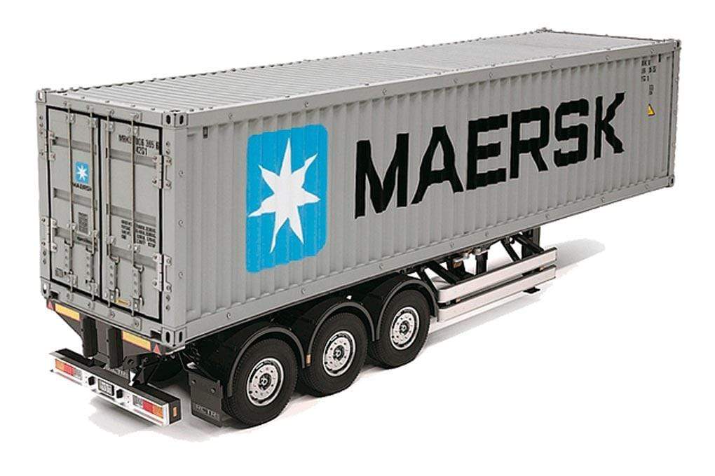 美品　タミヤ1／14 MAERSK コンテナトレーラー ラジコン　海コン Tamiya Maersk Container Trailer 1/14 Scale Plastic Model