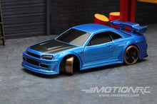 Load image into Gallery viewer, Turbo Racing Drift Car Blue 1/76 Scale 2WD with Gyro - RTR TBRC64B

