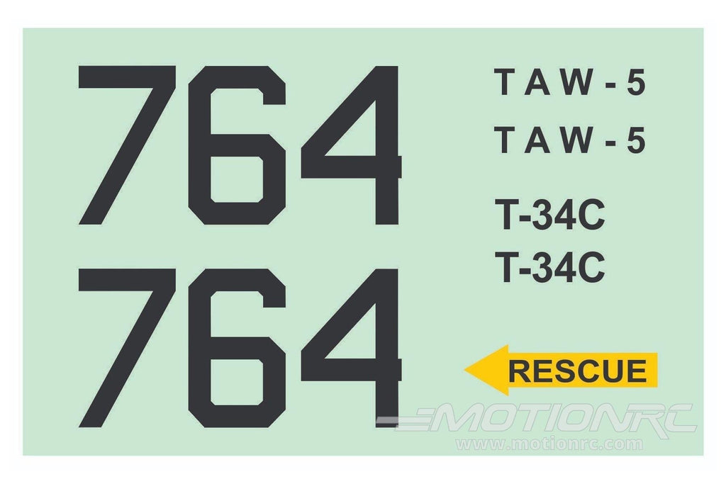 Nexa 1560mm T-34C Turbo Mentor Decal Set NXA1020-106