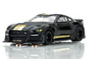 AFX Mega G+ HO Scale 2022 Shelby Mustang GT350H Black/Gold Slot Car AFX22082