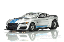 Load image into Gallery viewer, AFX Mega G+ HO Scale 2022 Shelby Mustang GT500KR Silver/Blue Slot Car AFX22099
