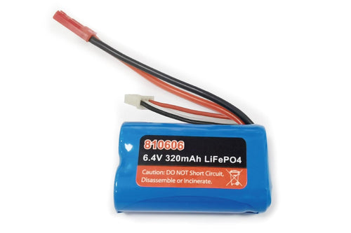 Bancroft 320mAh 2S 6.4V LiFe Battery with JST Connector BNC6024-011