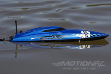 Load image into Gallery viewer, Bancroft Swordfish Mini Blue 430mm (17&quot;) Racing Boat - RTR - (OPEN BOX) BNC1012-002(OB)
