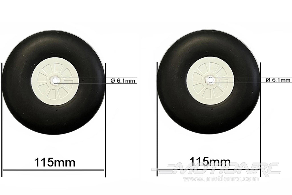 Black Horse 2255mm Messerschmitt BF 109G Main Wheels BHM1018-111