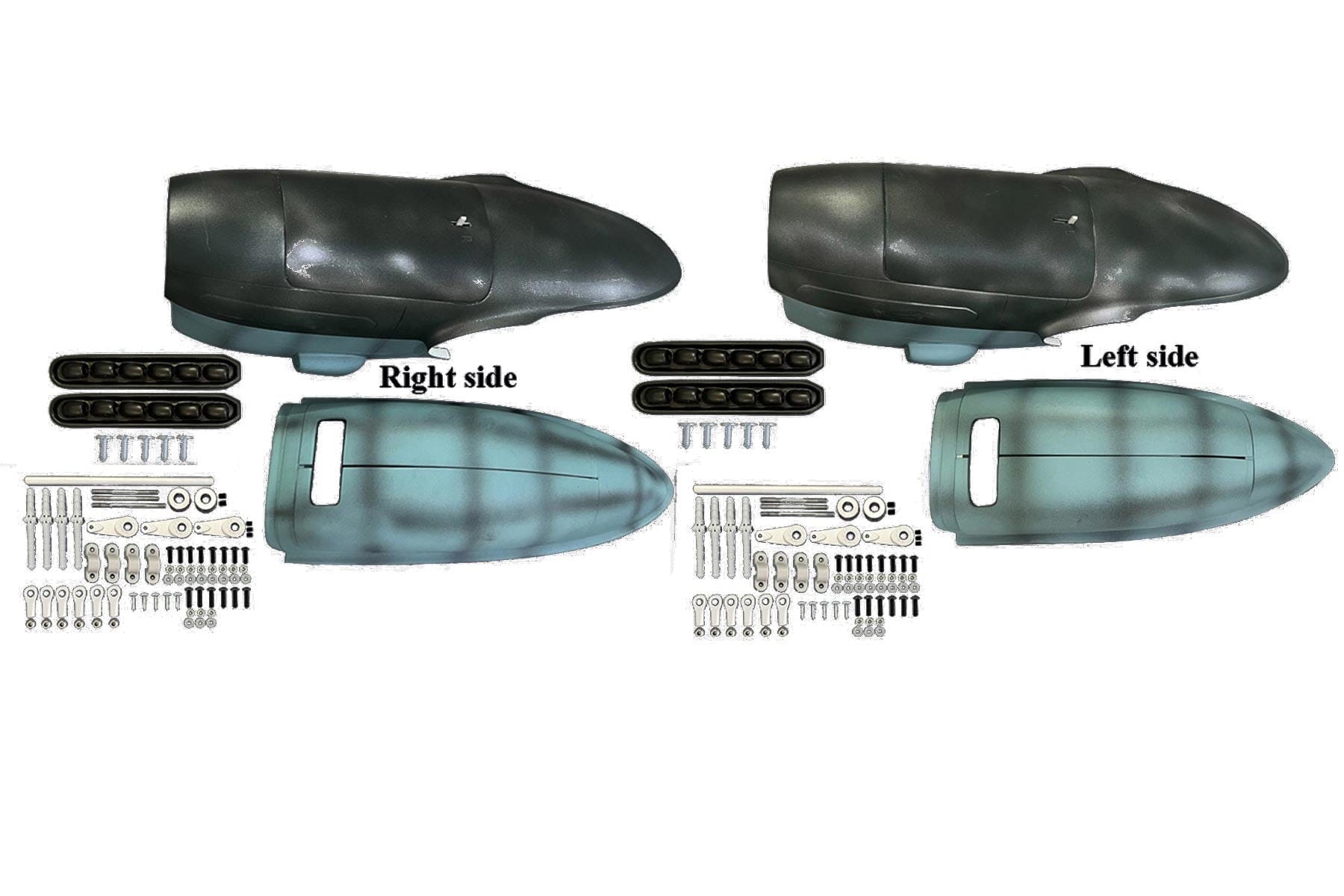 Black Horse 2500mm Heinkel He 111 Left & Right Cowling and Gear Door Set BHM1017-111