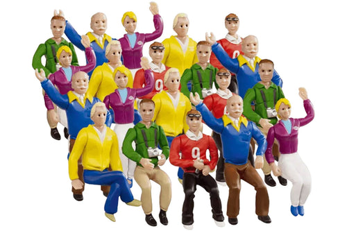 Carrera 1/32 Scale Large Figure Set Spectators for Grandstand (20) CRE20021129