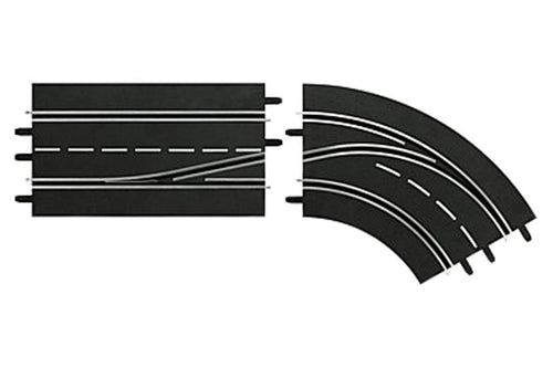 Carrera Lane Change Right Curve Track In to Out for Digital 124 and 132 Tracks CRE20030364