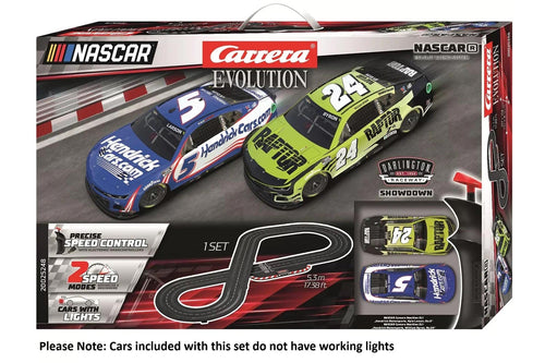Carrera NASCAR Darlington Showdown 1/32 Scale Evolution Slot Car Set CRE20025248