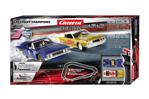 Carrera Speedway Champions 1/32 Scale Evolution Slot Car Set CRE20025241
