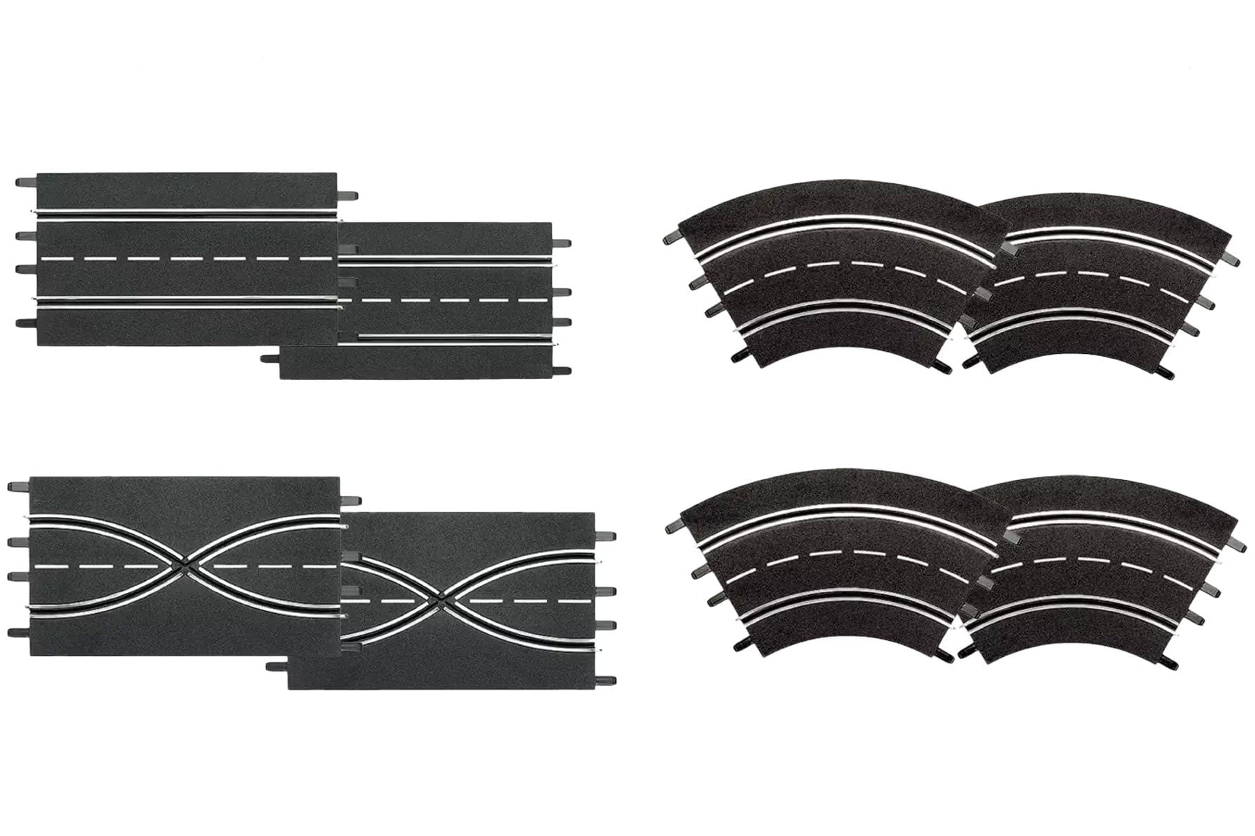 Carrera Track Extension Set (2 Straights, 2 Lane Change Sections, 4 Curves 1/60°) CRE20026953