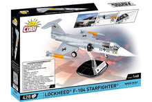 Load image into Gallery viewer, COBI Lockheed F-104 Starfighter &quot;JaboG 33 Squadron&quot; 1:48 Scale Building Block Set COBI-5907
