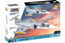 Load image into Gallery viewer, COBI Lockheed F-104 Starfighter &quot;JaboG 33 Squadron&quot; 1:48 Scale Building Block Set COBI-5907
