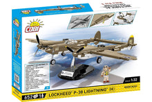 Load image into Gallery viewer, COBI Lockheed P-38H Lightning 1:32 Scale Building Block Set COBI-5763
