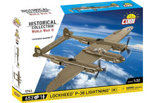 Load image into Gallery viewer, COBI Lockheed P-38H Lightning 1:32 Scale Building Block Set COBI-5763
