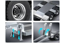 Load image into Gallery viewer, Double Eagle 1/14 Scale Metal Double-Axle Flatbed Lowboy Trailer - KIT EE012-003
