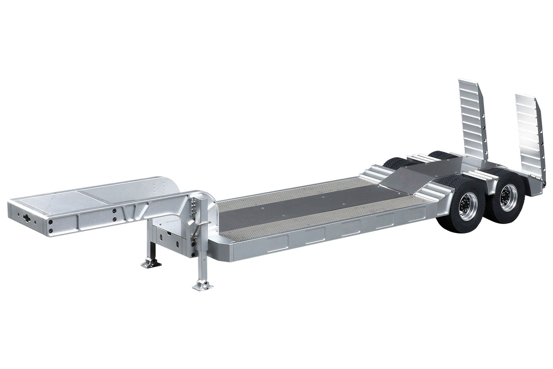 Double Eagle 1/14 Scale Metal Double-Axle Flatbed Lowboy Trailer - KIT EE012-003