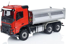 Load image into Gallery viewer, Double Eagle Volvo FMX 1/14 Scale Red Metal Hydraulic 6x6 Dump Truck - RTR EE115-003R
