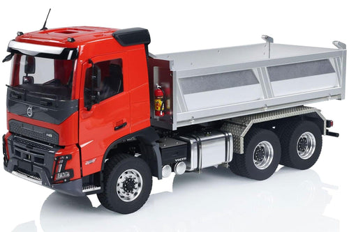 Double Eagle Volvo FMX 1/14 Scale Red Metal Hydraulic 6x6 Dump Truck - RTR EE115-003R