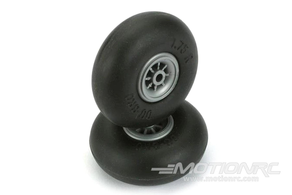 Du-Bro 69.8mm (2.75") x 23mm Low Bounce Smooth PVC Wheels for 4mm Axle (2 Pack) DUB275R