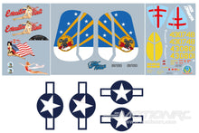 Load image into Gallery viewer, FlightLine 1600mm B-25J Mitchell Decal Set FLW3061107
