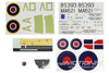 FlightLine 1600mm Spitfire Decal Set FLW303107