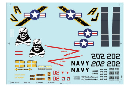 Freewing 64mm EDF F-14 Tomcat Water Slide Decal Set A FJ1141107A