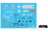 Freewing 70mm F-22 Raptor Decal Sheet FJ2221107