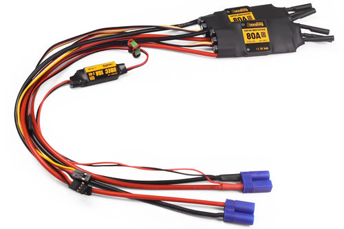 Freewing 70mm SR-71 Blackbird Dual 80A ESC w/10A UBEC 112D002001