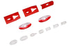 Freewing 90mm EDF Ares 3D LED Light Cover Set - Red FJ323110911