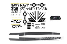 Load image into Gallery viewer, Freewing 90mm EDF F/A-18C Hornet Decal Sheet - Base Gray FJ3142107
