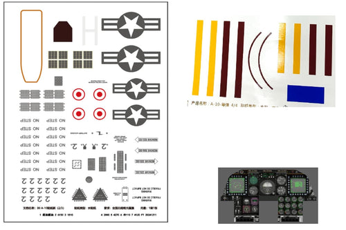 Freewing Twin 80mm A-10 Thunderbolt II V2 Decal A FJ31113071