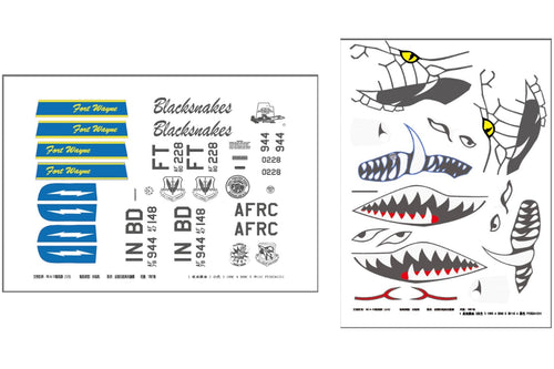 Freewing Twin 80mm A-10 Thunderbolt II V2 Decal B FJ31113072