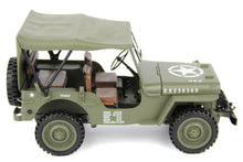Load image into Gallery viewer, Heng Guan US Military Green 1/14 Scale Jeep - RTR HGN-HG458GREEN
