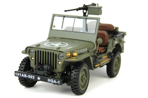 Heng Guan US Military Green 1/14 Scale Jeep - RTR HGN-HG458GREEN