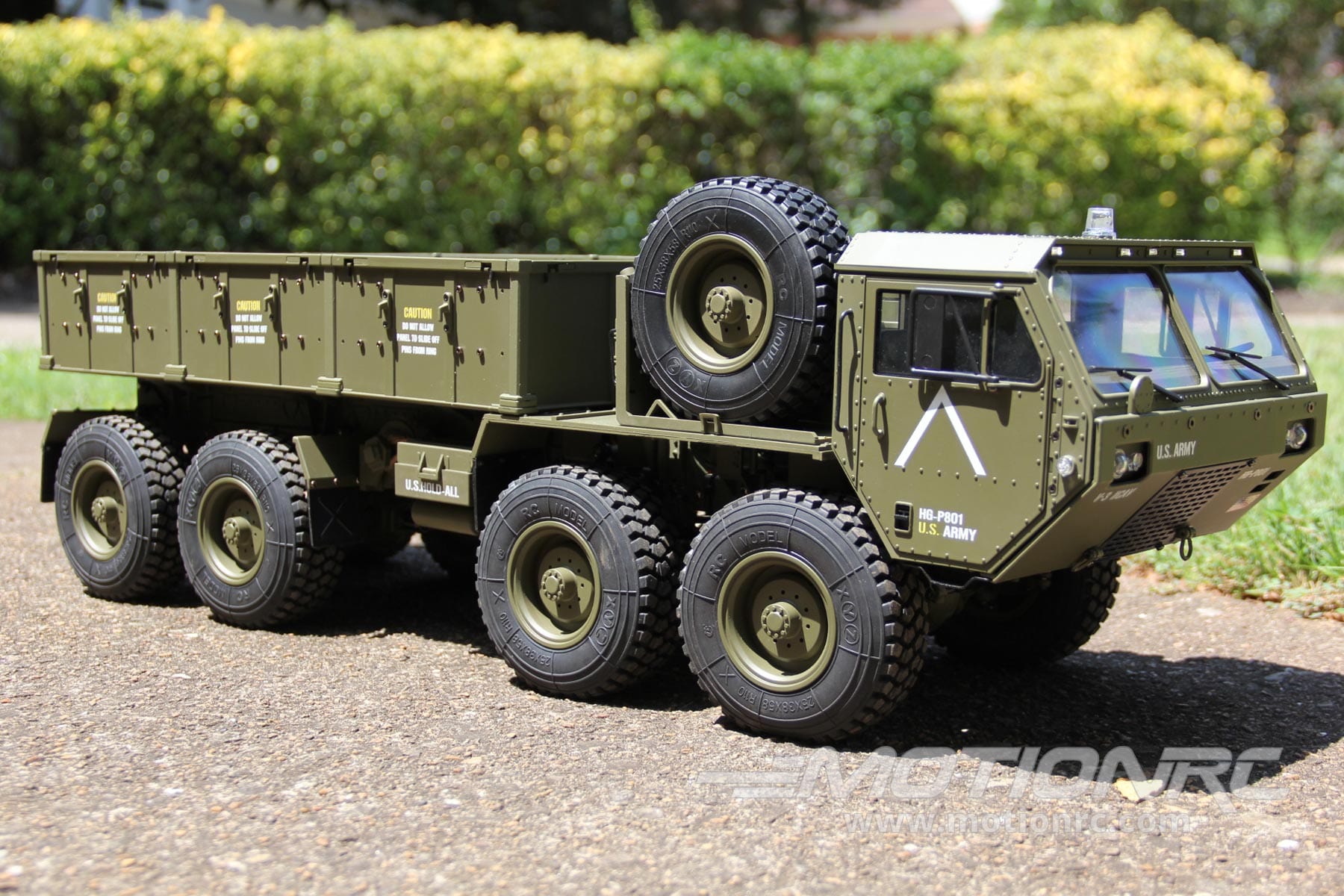 Heng Guan US Military HEMTT Green 1/12 Scale 8x8 Heavy Tactical Dump Truck - RTR - (OPEN BOX) HGN-P803APRO(OB)