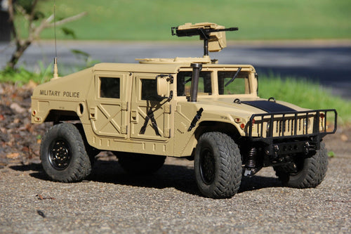 Heng Guan US Military HUMVEE Tan 1/10 Scale 4x4 Tactical Truck - RTR HGN-P408PROTAN