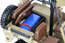 Load image into Gallery viewer, Heng Guan US Military Tan 1/14 Scale Jeep - RTR HGN-HG458TAN

