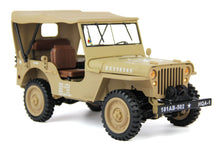 Load image into Gallery viewer, Heng Guan US Military Tan 1/14 Scale Jeep - RTR HGN-HG458TAN
