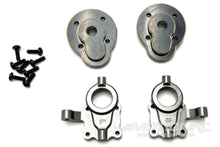 Load image into Gallery viewer, Hobby Plus 1/18 Scale EVO Pro Machined Aluminum V2 Front Portal Hub Set HBP240391
