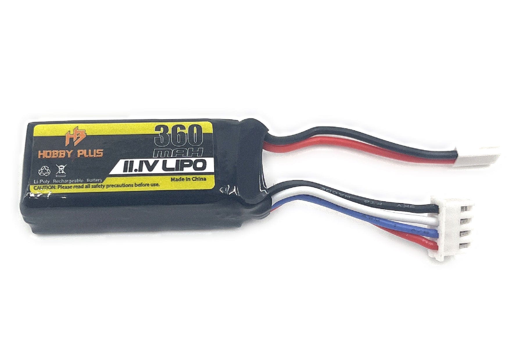 Hobby Plus 3S 11.1v 360mAh 20C LiPo Battery with Micro Connector HBP240491