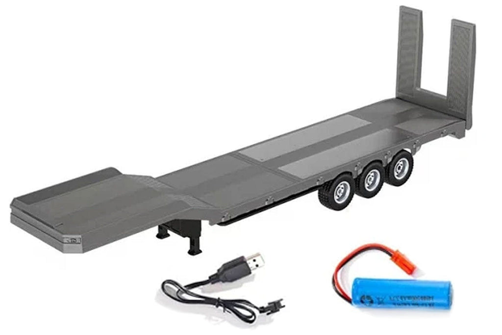 Huina 1/18 Scale Grey Platform Semi Trailer - RTR HUA1502-G