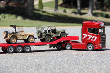 Load image into Gallery viewer, Huina 1/18 Scale Red Platform Semi Trailer - RTR HUA1502
