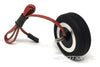 JP Hobby Electric Brakes with 45mm (1.77") x 14mm Rubber Wheels for 3mm Axles JPH6001-100